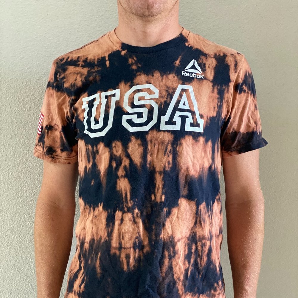 Mens Reebok USA Tie Dye Shirt